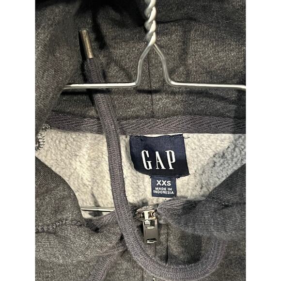 The Gap Zip Up Charcoal Gray Hoodie Mens L - Picture 3 of 3